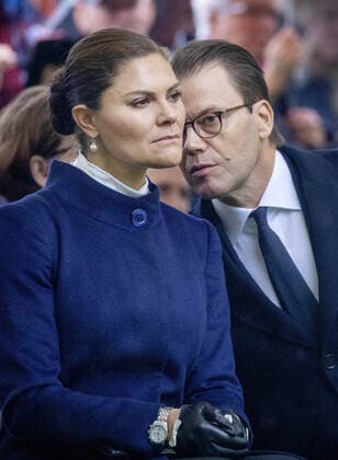 28-09-2019 Sweden Princess Victoria and Prince Daniel attend a memorial ceremony at the Estonia monument at the Galley Shipyard Cemetery on the island of Djurgarden in Stockholm, Sweden. 25 years after the passenger ferry M S Estonia sank in the Baltic Sea taking the lives of 852 people.  Copyright: xPPEx