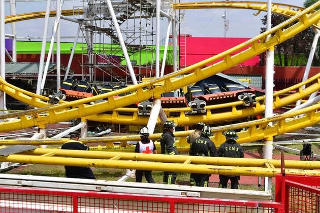 Mexiko-Stadt, Achterbahn entgleist in Freizeitpark La Feria de Chapultepec September 28, 2019: EUM2019092ACT02.JPG.CIUDAD DE MEXICO. AccidentAccidente-Feria Chapultepec.- 28 de septiembre de 2019. El accidente ocurrido en el juego mecanico conocido como Quimera en la Feria de Chapultepec deja dos personas fallecidas y dos heridas. Foto: Agencia EL UNIVERSALHugo GarciaEELG Copyright: xElxUniversalx