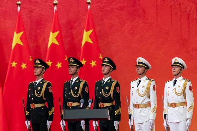 BEIJING, CHINA - SEPTEMBER 29: Guards of honor stand during Presentation Ceremony For National Medals and National Honorary Titles at the Great Hall of the People on September 29, 2019 in Beijing, China.  Copyright: xVCGx CFP111251784456