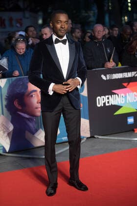 63rd BFI London Film Festival -The European Premiere of The Personal History of David Copperfield London, UK. Aki Omoshaybi at The European Premiere of The Personal History of David Copperfield at The 63rd BFI London Film Festival at Odeon Luxe, Leicester Square, London, England, UK. Wednesday 2 October 2019. LMK370 -J5534-031019 