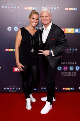 Guido Cantz mit Ehefrau Kerstin Ricker bei der Verleihung des 23. Deutschen Comedypreises 2019 im Studio in Köln Mühlheim. Köln, 02.10.2019