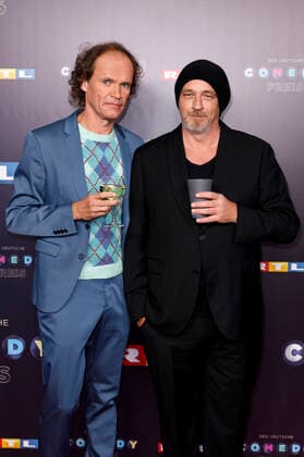 Olaf Schubert und Torsten Sträter bei der Verleihung des 23. Deutschen Comedypreises 2019 im Studio in Köln Mühlheim. Köln, 02.10.2019