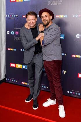 Max Giermann und Max Mutzke bei der Verleihung des 23. Deutschen Comedypreises 2019 im Studio in Köln Mühlheim. Köln, 02.10.2019