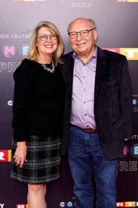 Hans-Joachim Heist mit Ehefrau Karin bei der Verleihung des 23. Deutschen Comedypreises 2019 im Studio in Köln Mühlheim. Köln, 02.10.2019