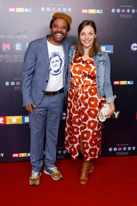 Simon Pearce und Kathrin Osterode bei der Verleihung des 23. Deutschen Comedypreises 2019 im Studio in Köln Mühlheim. Köln, 02.10.2019