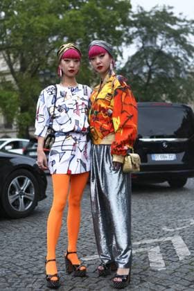 Ami Suzuki and Aya Suzuki attending the Chanel show during Paris Fashion Week -Oct 1,2019- PFW: Spring 2020 Street Style Day 8, Paris France  Copyright: xValentinaxRanierix VRPFWDay820191001_MAS77