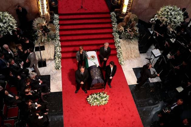 October 3, 2019: EUM20191003CUL03.JPG.CIUDAD DE MEXICO. TributeHomenaje-Leon Portilla.- 3 de octubre de 2019. Aspectos del homenaje de cuerpo presente que se le realiza al historiador Miguel Leon Portilla en el Palacio de Bellas Artes. Foto: Agencia EL UNIVERSALJuan BoitesEELG Copyright: xElxUniversalx