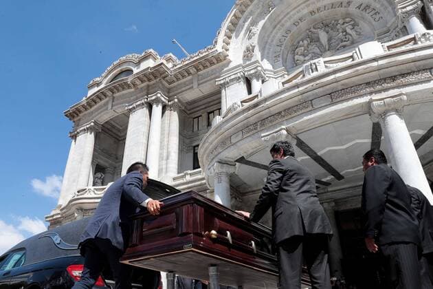 October 3, 2019: EUM20191003CUL08.JPG.CIUDAD DE MEXICO. TributeHomenaje-Leon Portilla.- 3 de octubre de 2019. Aspectos del homenaje de cuerpo presente que se le realiza al historiador Miguel Leon Portilla en el Palacio de Bellas Artes. Foto: Agencia EL UNIVERSALJuan BoitesEELG Copyright: xElxUniversalx