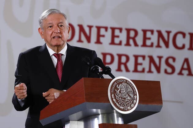 October 3, 2019: EUM20191003NAC12.JPG.CIUDAD DE MEXICO. PresidencyPresidencia-AMLO.- El presidente Andres Manuel Lopez Obrador durante la conferencia matutina de Palacio Nacional, el jueves 3 de octubre de 2019. Foto: Agencia EL UNIVERSALBerenice FregosoEELG Copyright: xElxUniversalx