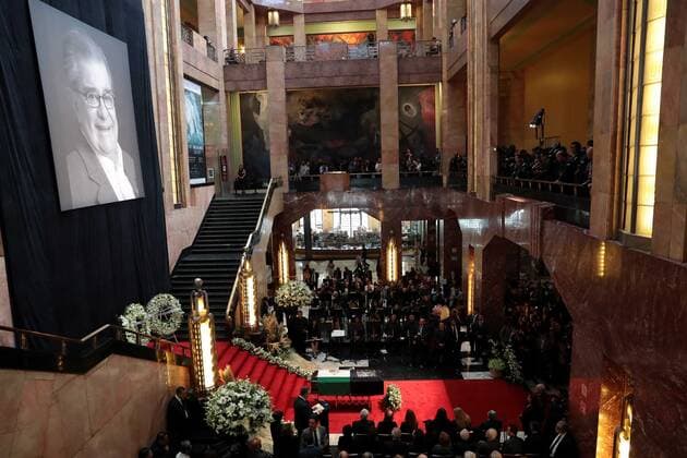October 3, 2019: EUM20191003CUL11.JPG.CIUDAD DE MEXICO. TributeHomenaje-Leon Portilla.- 3 de octubre de 2019. Aspectos del homenaje de cuerpo presente que se le realiza al historiador Miguel Leon Portilla en el Palacio de Bellas Artes. Foto: Agencia EL UNIVERSALJuan BoitesEELG Copyright: xElxUniversalx