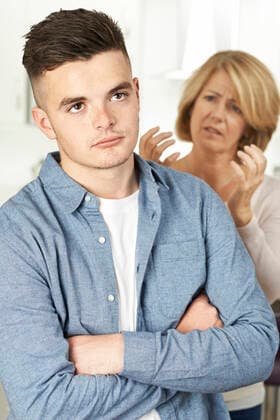 Mother Arguing With Teenage Son At Home,model released, Symbolfoto,property released INH_39524_06913