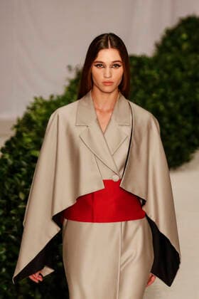 (191009) -- MEXICO CITY, Oct. 9, 2019 -- A model presents a creation at the Abel Lopez Show during the Mercedes-Benz Fashion Week in Mexico City, Mexico, Oct. 8, 2019. (Photo by Xinhua) MEXICO-MEXICO CITY-FASHION WEEK-ABEL LOPEZ FranciscoxCanedo 