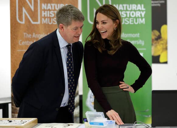 . 09 10 2019. London, United Kingdom. The Duchess of Cambridge at the Natural History Museum s Angela Marmont Centre for UK Biodiversity in London.  xPoolx xi-Imagesx IIM-20245-0005