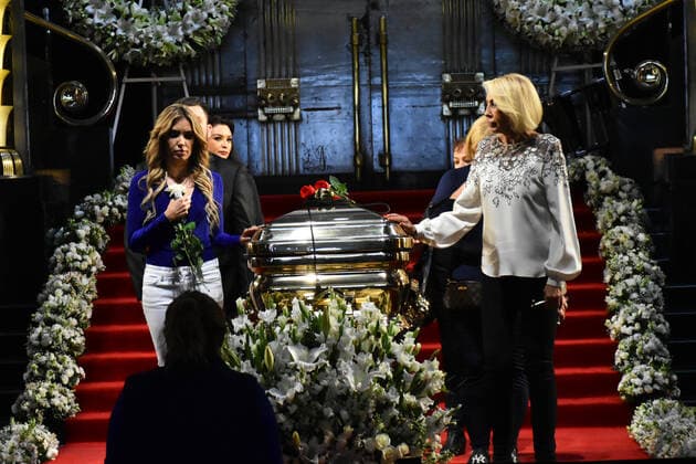 Jose Jose posthumous tribute in Mexico MEXICO CITY, MEXICO - OCTOBER 9: Laura Bozzo, Andrea Escalona during a posthumous tribute of Singer Jose Jose at Palacio de Bellas Artes on October 9, 2019 in Mexico City, Mexico  Copyright: xCarlosxTischlerx EYE_0449