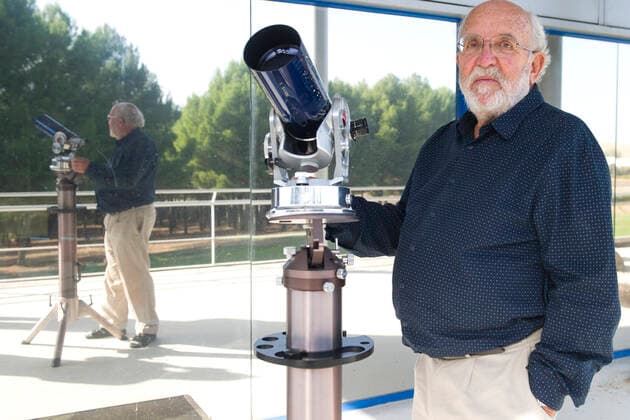 Bilder des Jahres 2019, News 10 Oktober News Themen der Woche KW41 Michel Mayor bei einem Pressetermin anlässlich seiner Ausszeichnung mit dem Nobelpreis für Physik im Astrobiology Center. Torrejon de Ardoz, 09.10.2019 Michel Mayor *** Michel Mayor at a press event on the occasion of his Nobel Prize in Physics at the Astrobiology Center Torrejon de Ardoz, 09 10 2019 Michel Mayor  Foto:xDyDxFotografosx xFuturexImage