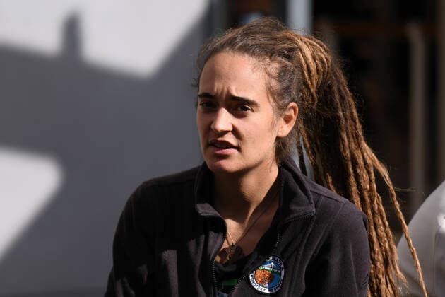 SEA WATCH Captain Carola Rackete presents in Paris for the 5th day of action of XR France, October 10, 2019  JulienxMattiax xLexPictorium LePictorium_0216106