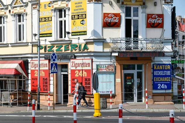 Laden, Wechselstube, Zigarettenverkauf, Altbau, Stadtzentrum, Slubice, Polen