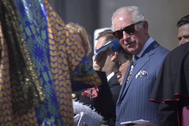 Bilder des Jahres 2019, Entertainment 10 Oktober Entertainment Themen der Woche KW41 Entertainment Bilder des Tages Prince Charles attends the Canonization Mass celebrated by Pope Francis for Britain John Henry Newman, Italian Giuseppina Vannini, Indian Maria Teresa Chiramel Mankidiyan, Brazilian Dulce Lopes Pontes, and Swiss Margarita Bays on Sunday, October 13, 2019, in Saint Peter s Square at the Vatican.  VAT20191013122 StefanoxSpaziani