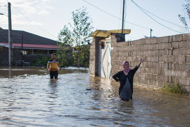 Bilder des Jahres 2019, News 10 Oktober News Themen der Woche KW41 News Bilder des Tages October 13, 2019, Someh Sara, Gilan, Iran: A flooded neighbourhood after the rains..Around 200 people were affected by heavy rains that caused a flood on Gilan province. Several bridges collapsed and some roads were blocked. The flood has caused one death and it™s the second consecutive year in the village of Sheikh Mahala, disrupting normal life. Someh Sara Iran - ZUMAs197 20191013_zaa_s197_126 Copyright: xAshkanxShabanix