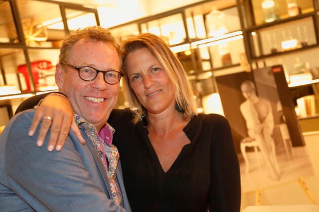 Manfred Baumann Kalenderpräsentation FINE NUDE ART 2020 Wien, Le Meridian, 14.10.2019 Herbert Steinböck und Ehefrau Wien Austria