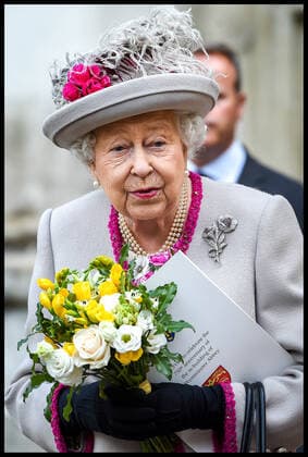 . 15 10 2019. London, United Kingdom. Service to Celebrate the 750th Anniversary of Westminster Abbey. Westminster Abbey. Her Majesty Queen Elizabeth II, accompanied by the Duchess of Cornwall, attend a service to celebrate the 750th anniversary of Westminster Abbey. The Abbey was originally a church in the time of Edward the Confessor but was rebuilt during the reign of King Henry III.  xPetexMaclainex xi-Imagesx IIM-20272-0023