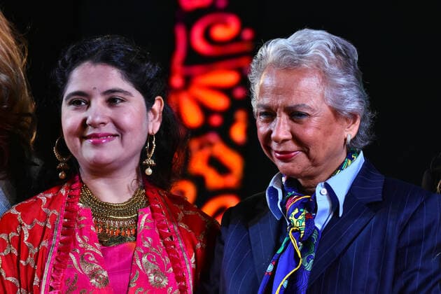 Women Economic Forum Opening MEXICO CITY, MEXICO - OCTOBER 15: Founder President of Women Economic Forum Harbeen Arora and Government Secretariat Olga Sanchez Cordero during the opening of Economic Forum at Centro Citibanamex on October 15, 2019 in Mexico City, Mexico. Harbeen Arora is the Founder and Global Chairperson of the ALL Ladies League (ALL) and Women Economic Forum (WEF). In her native India, she has promoted various initiatives to foster both female leadership and empowerment.  Copyright: xCarlosxTischlerx EYE_4341