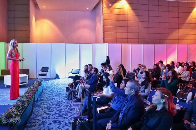 October 15, 2019: EUM20191015ECO03.JPG.CIUDAD DE MEXICO, ForumForo-Economia.-. Aspectos del foro Women Economic Forum que se lleva a cabo en el centro Citibanamex este 15 de octubre de 2019. Foto: Agencia EL UNIVERSALDiego Simon SanchezAFBV. Copyright: xElxUniversalx