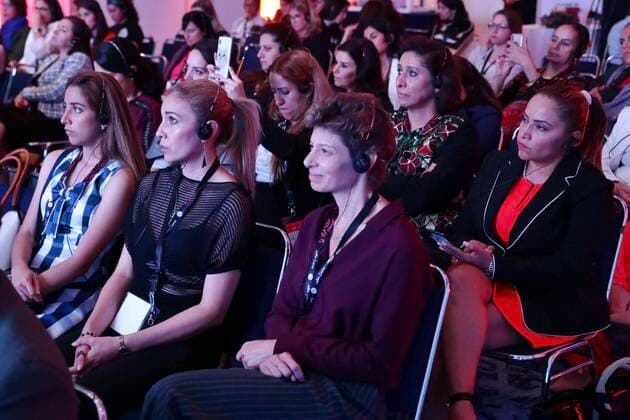 October 15, 2019: EUM20191015ECO05.JPG.CIUDAD DE MEXICO, ForumForo-Economia.-. Aspectos del foro Women Economic Forum que se lleva a cabo en el centro Citibanamex este 15 de octubre de 2019. Foto: Agencia EL UNIVERSALDiego Simon SanchezAFBV Copyright: xElxUniversalx