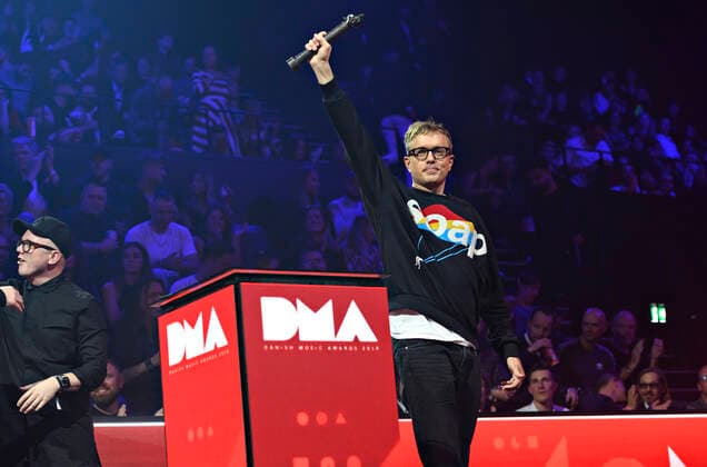 Modtager af prisen som AArets Danske Rocknavn AArets Danske Rocknavn Minds of 99 paa scenen under Danish Music Awards 2019 i K.B. Hallen torsdag den 17. oktober 2019. , Copenhagen Copyright: TorbenxChristensen TorbenxChristensenx COP300 spdk20191017-223021-L