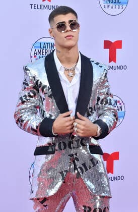 Singer Lunay arrives for the fifth annual Latin American Music Awards at the Dolby Theatre in the Hollywood section of Los Angeles on Thursday, October 17, 2019. The annual event honors outstanding achievements for artists in the Latin music industry.  LAP20191017419 JIMxRUYMEN