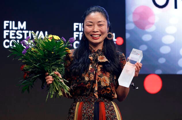 Nanfu Wang bei der Verleihung der Film Festival Cologne Awards 2019 auf dem 29. Film Festival Cologne im E-Werk. Köln, 17.10.2019