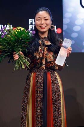 Nanfu Wang bei der Verleihung der Film Festival Cologne Awards 2019 auf dem 29. Film Festival Cologne im E-Werk. Köln, 17.10.2019