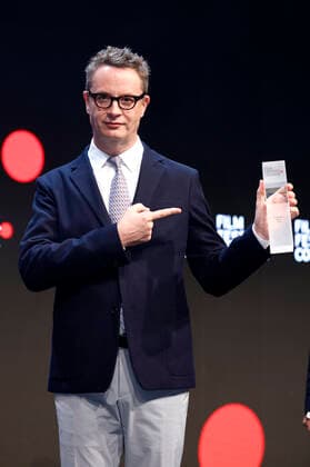 Nicolas Winding Refn bei der Verleihung der Film Festival Cologne Awards 2019 auf dem 29. Film Festival Cologne im E-Werk. Köln, 17.10.2019