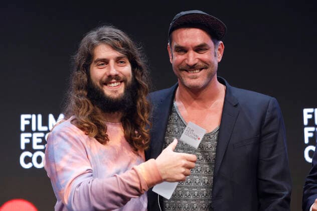 Lino Rettinger und Tamer Jandali bei der Verleihung der Film Festival Cologne Awards 2019 auf dem 29. Film Festival Cologne im E-Werk. Köln, 17.10.2019