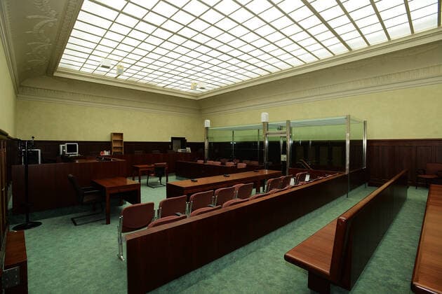 Das Kammergericht am Kleistpark Berlin Gerichtssaal Berlin Berlin Deutschland *** The Court of Appeals at Kleistpark Berlin Courtroom Berlin Berlin Germany Copyright: xMikexWolffx