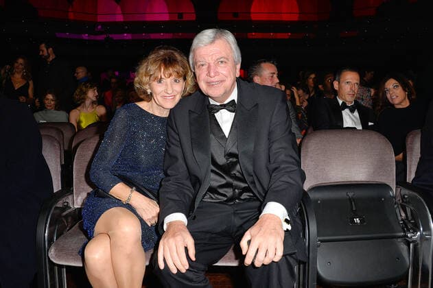 Volker Bouffier und seine Ehefrau Urusla bei der Verleihung Hessischer Film- und Kinopreis am 18.10.2019 in Frankfurt a. Main Hessischer Filmpreis 2019 in Frankfurt