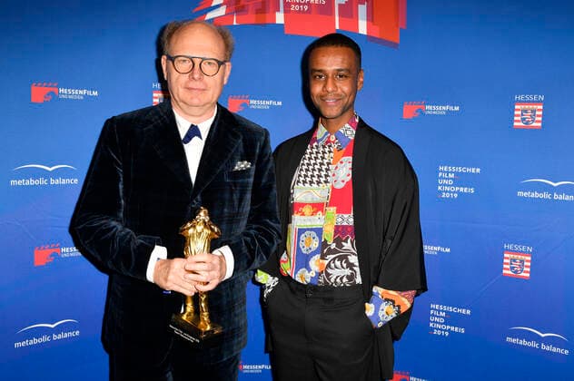 Hermann Vaske und Tarik Tesfu bei der 30. Verleihung des Hessischen Film- und Kinopreises 2019 in der Alten Oper. Frankfurt, 18.10.2019