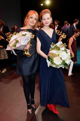 Laura Tonke und Emma Bading bei der 30. Verleihung des Hessischen Film- und Kinopreises 2019 in der Alten Oper. Frankfurt, 18.10.2019