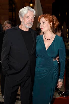 Jürgen Prochnow mit Ehefrau Verena Wengler bei der 30. Verleihung des Hessischen Film- und Kinopreises 2019 in der Alten Oper. Frankfurt, 18.10.2019
