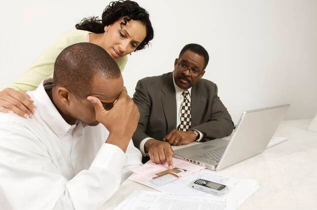 Disappointing Meeting with Accountant,model released, Symbolfoto,property released 03B94557