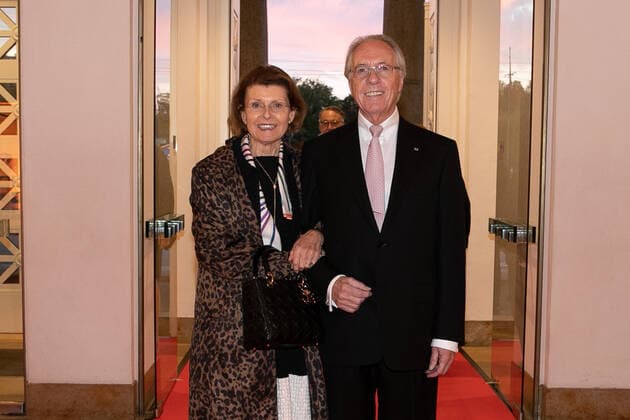 Hannover, Verleihung des Leibniz Ring Hannover an Meeresbiologin Prof.Dr. Antje Boetius, Laudatio Hannes Jaenicke, im Hannover Congress Centrum, Ursula und Manfred Budin,