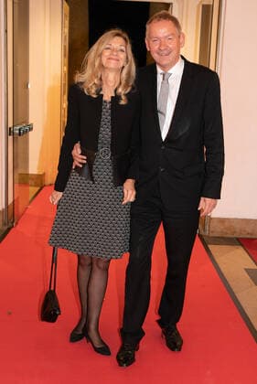 Hannover, Verleihung des Leibniz Ring Hannover an Meeresbiologin Prof.Dr. Antje Boetius, Laudatio Hannes Jaenicke, im Hannover Congress Centrum, Lutz Marmor mit Christina-Maria Peukert,