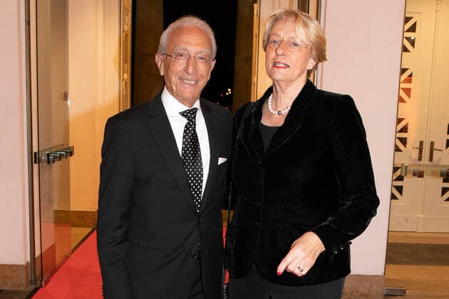 Hannover, Verleihung des Leibniz Ring Hannover an Meeresbiologin Prof.Dr. Antje Boetius, Laudatio Hannes Jaenicke, im Hannover Congress Centrum, Prof. Madjid Samii mit Eske Nannen,
