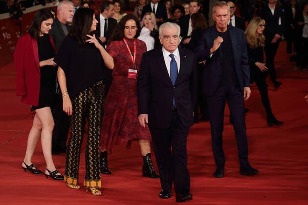 October 21, 2019 - Rome, Italy - MARTIN SCORSESE on the red carpet during the 14th Rome Film Fest in Rome, with his wife HELEN MORRIS and daughters, the producer EMMA TILLING CHEVALIER and the actress MADELINE GHENEA..Credit Image: Â© via ZUMA Wire) Italy - ZUMAi15_ 20191021_zaf_i15_010 Copyright: xEvandroxInettix