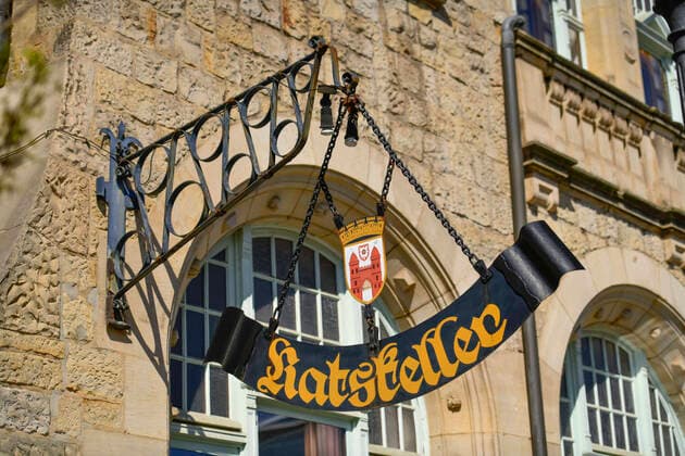 Ratskeller, Altes Rathaus, Marktplatz, Bückeburg, Niedersachsen, Deutschland