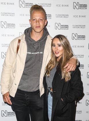 October 23, 2019, London, United Kingdom: Chris Jammer and Leah Holly attending the launch party for the Natural History Museum Ice Rink in London London United Kingdom - ZUMAs197 20191023_zaa_s197_119 Copyright: xBrettxCovex