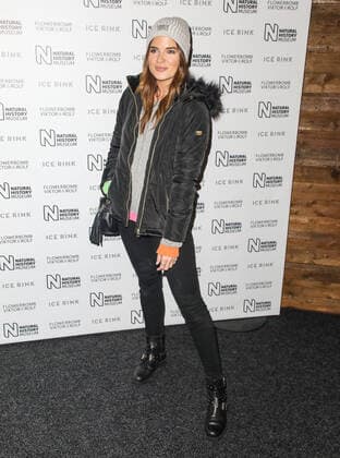 October 23, 2019, London, United Kingdom: Binky Felstead attending the launch party for the Natural History Museum Ice Rink in London London United Kingdom - ZUMAs197 20191023_zaa_s197_112 Copyright: xBrettxCovex