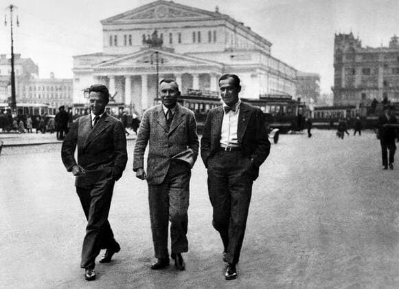 Erwin Piscator, Friedrich Wolf & Herbert Ihering Director, Writer & Journalist 01 January 1930  Copyright: MaryxEvansxxxAFxArchive 12049444 editorial use only  