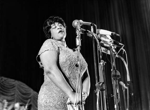 IMAGO ICONS: Ella Fitzgerald Ella Fitzgerald Singer 01 June 1961  Copyright: MaryxEvansxAFxArchive 12049886 editorial use only 