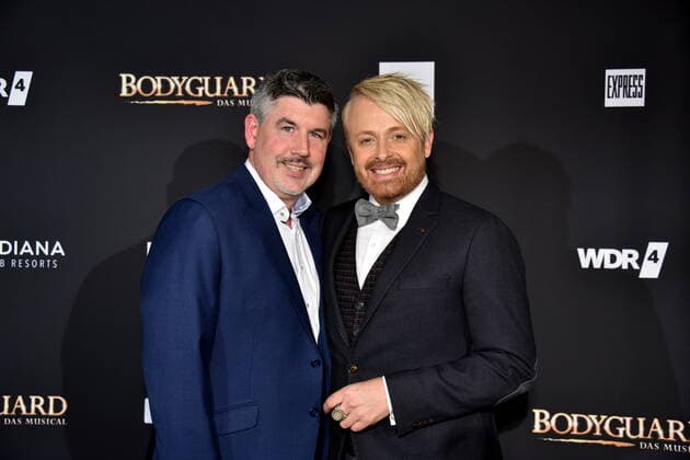Musiker Paul Reeves , l-r, und Ross Antony kommt zur Premiere und Tourneestart des Musicals BODYGUARD in den Musical Dome am 24.10.2019 in Köln